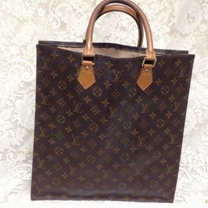 Louis Vuitton Brown Mono Coated Canvas Large Tote